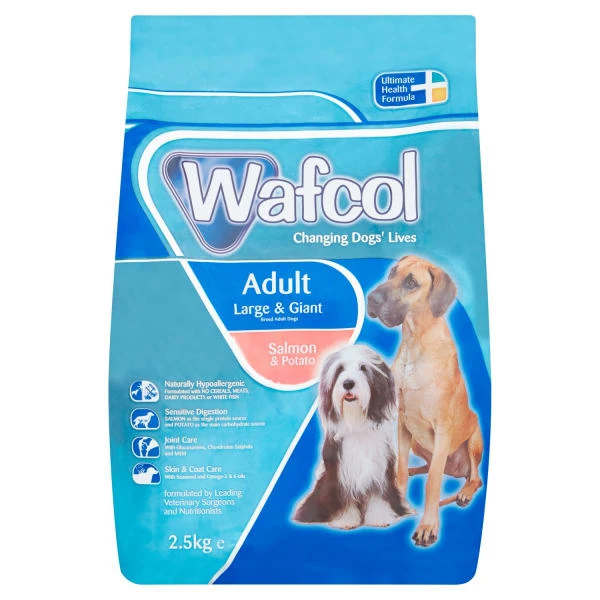Wafcol Gluten-free Large And Giant Adult Dry Dog Food - Salmon & Potato 1 Wafcol Gluten-free Large And Giant Adult Dry Dog Food - Salmon & Potato