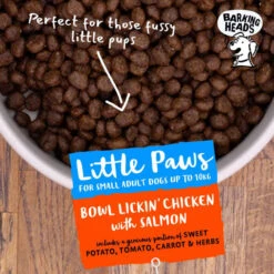 Barking Heads Little Paws Bowl Lickin' Grain-free Small Adult Dry Dog Food - Chicken