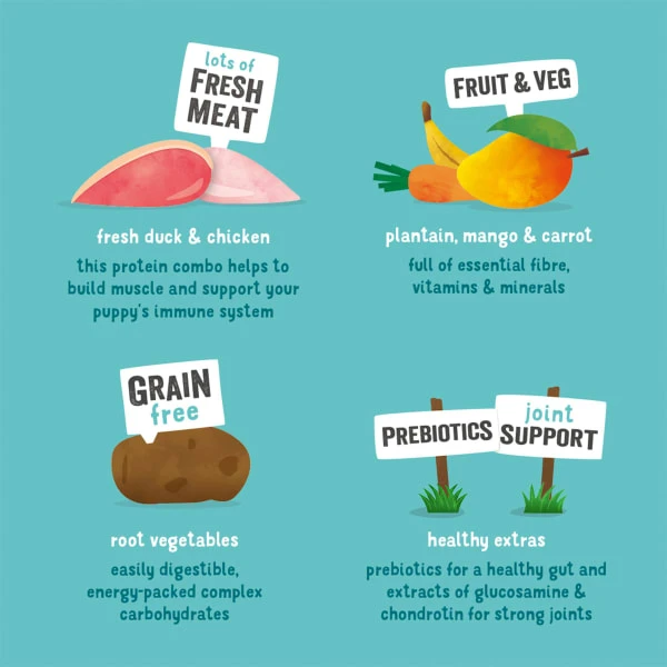 Edgard & Cooper Grain-free Puppy Dry Dog Food - Duck & Chicken 5 Edgard & Cooper Grain-free Puppy Dry Dog Food - Duck & Chicken - Image 5