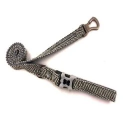 Hugo & Hudson Herringbone Tweed Dog Lead - Navy