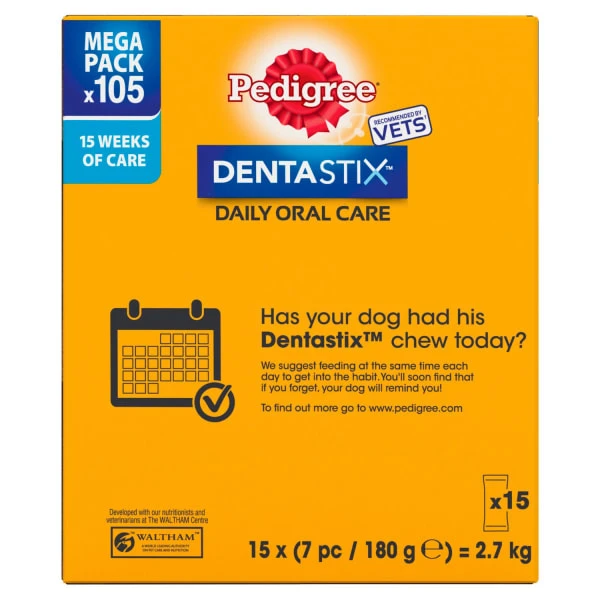 Pedigree Dentastix Daily Oral Care Medium Adult Dental Dog Treats 10 Pedigree Dentastix Daily Oral Care Medium Adult Dental Dog Treats - Image 10