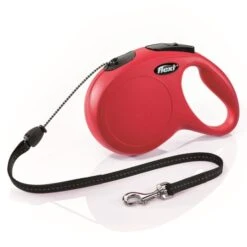 Flexi New Classic Cord Dog Lead - Red