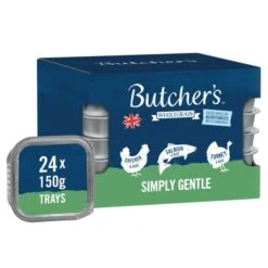 Butcher's Wholegrain Simply Gentle Adult Wet Dog Food In Tray - Chicken, Salmon & Turkey -ROYAL CANIN Shop I9520652