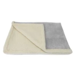 Earthbound Sherpa Pet Blanket - Grey