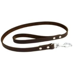 Earthbound Soft Country Leather Dog Lead - Brown