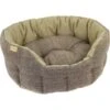 Earthbound Traditional Tweed & Waterproof Dog Bed - Beige