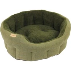 Earthbound Traditional Tweed Dog Bed - Green