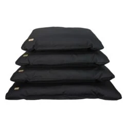 Earthbound Waterproof Flat Cushion Dog Bed - Black
