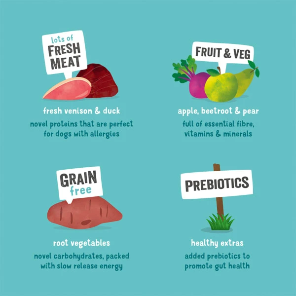 Edgard & Cooper Grain-free Adult Dry Dog Food - Venison & Duck 5 Edgard & Cooper Grain-free Adult Dry Dog Food - Venison & Duck - Image 5