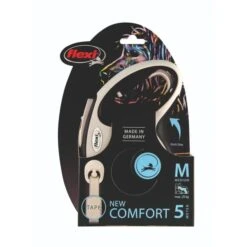 Flexi New Comfort Medium Dog Tape Leash - Black