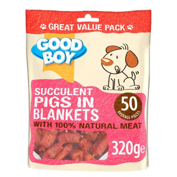 Good Boy Succulent Dog Treats - Pigs In Blankets 1 Good Boy Succulent Dog Treats - Pigs In Blankets