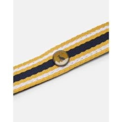 Joules Coastal Dog Lead - Yellow & Navy Blue