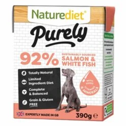 Naturediet Purely 92% Salmon & White Fish Complete Wet Dog Food