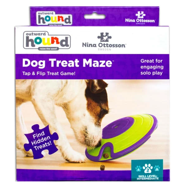 Nina Ottosson Outward Hound Treat Maze Interactive Dog Toy 1 Nina Ottosson Outward Hound Treat Maze Interactive Dog Toy