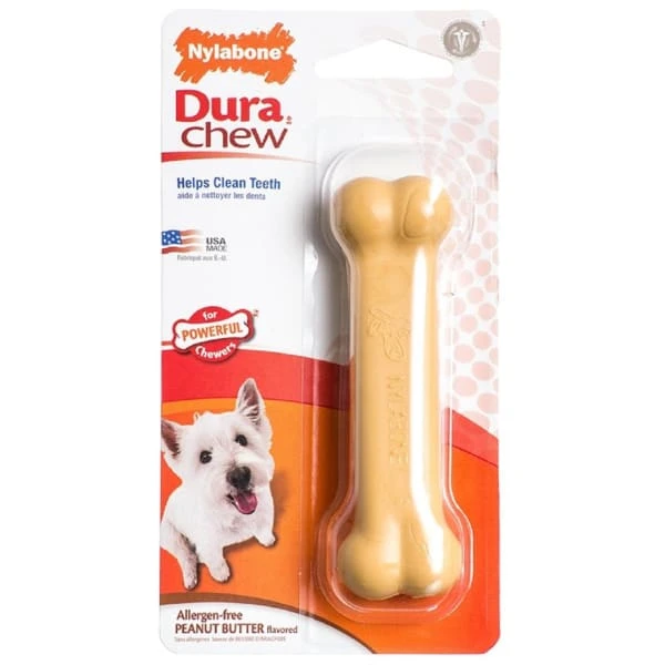Nylabone Dura Chew Peanut Butter Dog Toy 2 Nylabone Dura Chew Peanut Butter Dog Toy - Image 2