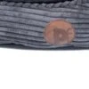 Petface Deli Bamboo & Jumbo Cord Dog Bed - Grey
