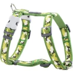 Red Dingo Padded Dog Harness - Camouflage Green -ROYAL CANIN Shop I9522406