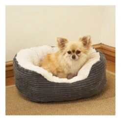 Rosewood 40 Winks Jumbo Cord Dog Bed - Grey