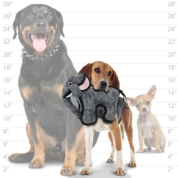 Tuffy Jr Zoo Elephant Dog Toy 1 Tuffy Jr Zoo Elephant Dog Toy