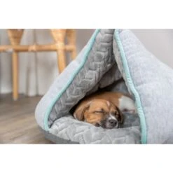 Trixie Junior Cave Round Dog Bed - Light Grey/Mint -ROYAL CANIN Shop I9658334 en 04