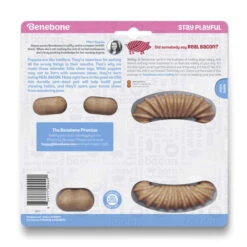 Benebone Tiny 2-Pack Puppy Dental Chew And Wishbone Dog Toy - Bacon